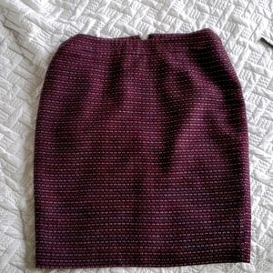 Black and Magenta Mini Skirt